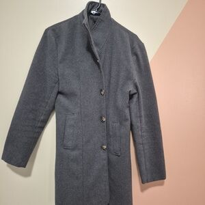 Gray Button-Up Coat